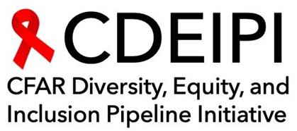 Red ribbon logo for Center for AIDS Research Diversity, Equity, and Inclusion Pipeline Initiative (CDEIPI)